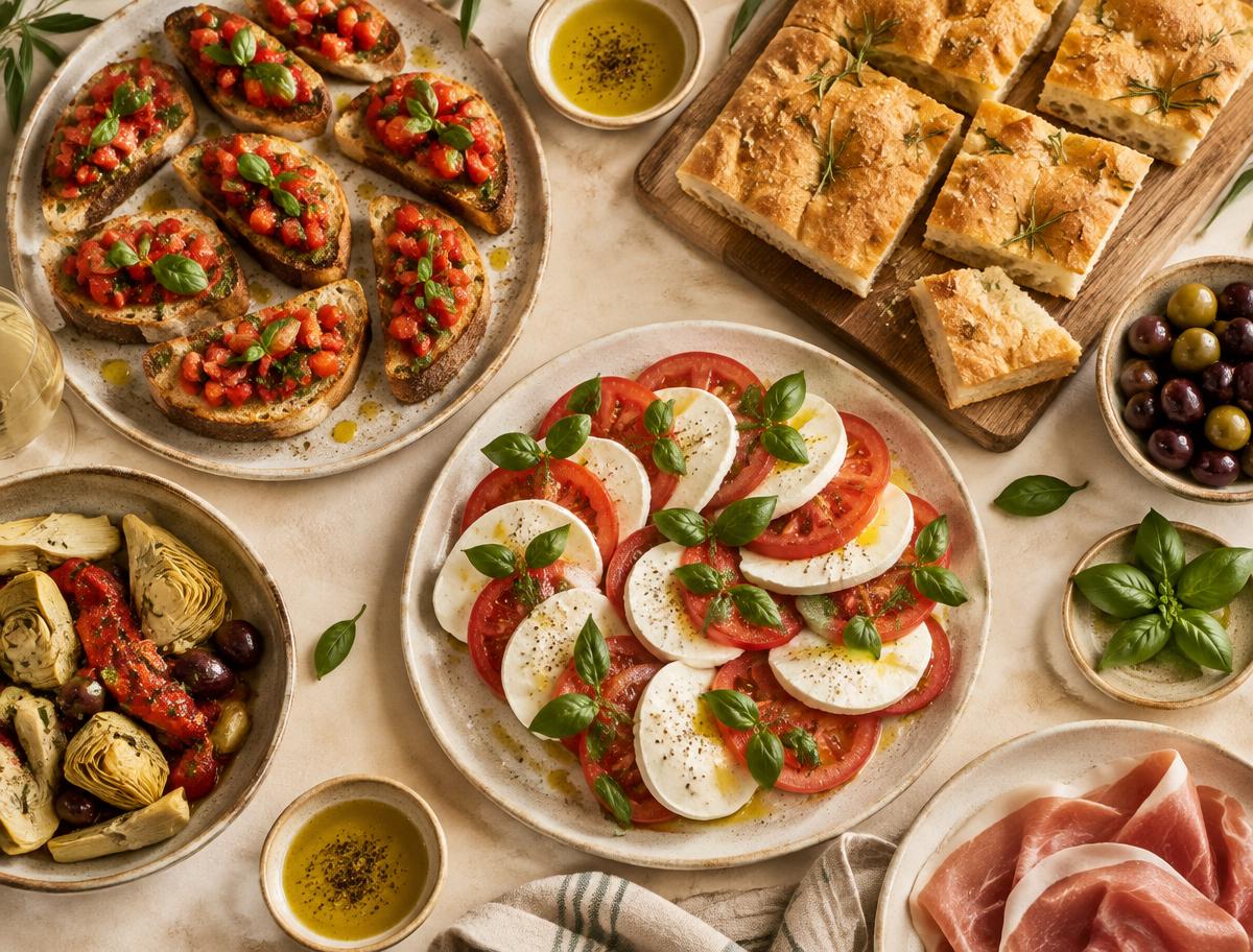Italienische Antipasti-Auswahl